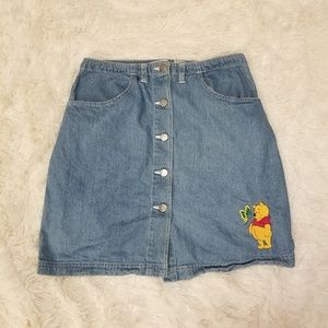 Disney Pooh Bear Denim Skirt